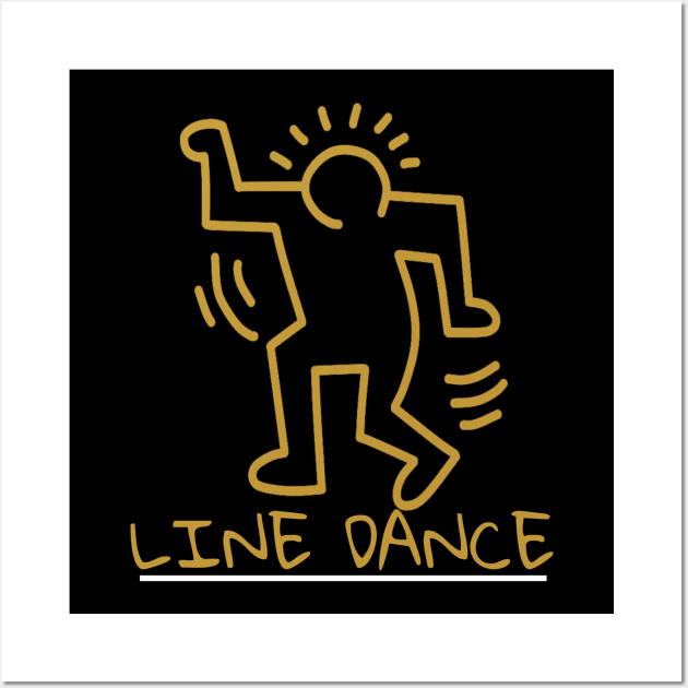 music on and line dance Wall Art by valentinewords